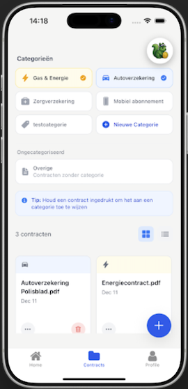 Veilige Contractenopslag & Organisatie