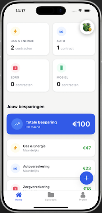 Automatische Besparingen in 4 Categorieën